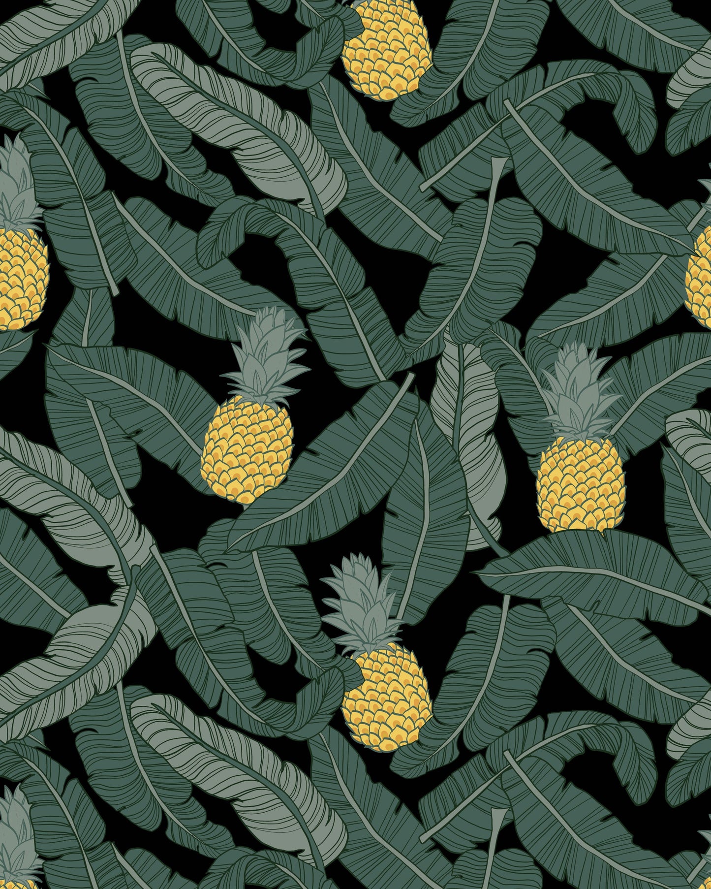 Banana Pineapple Print Shorts