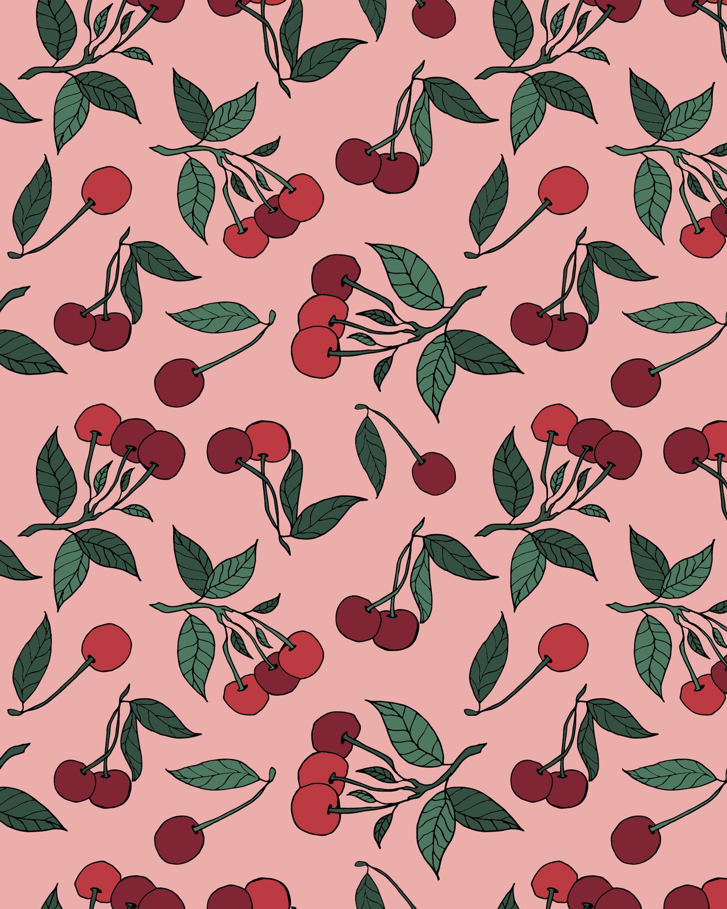 Cherry Bomb Cotton Smock Dress