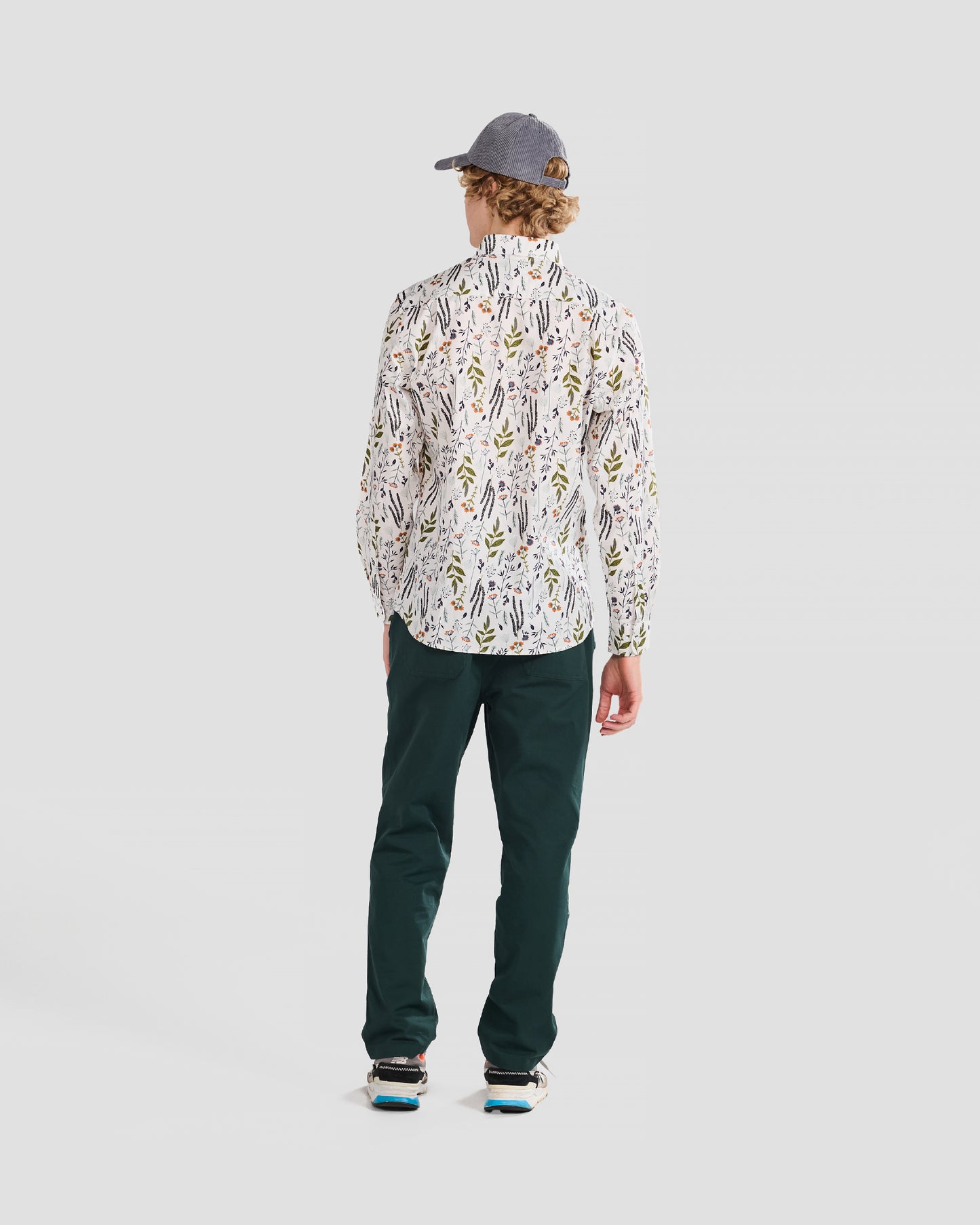 Floral Land White Print Shirt