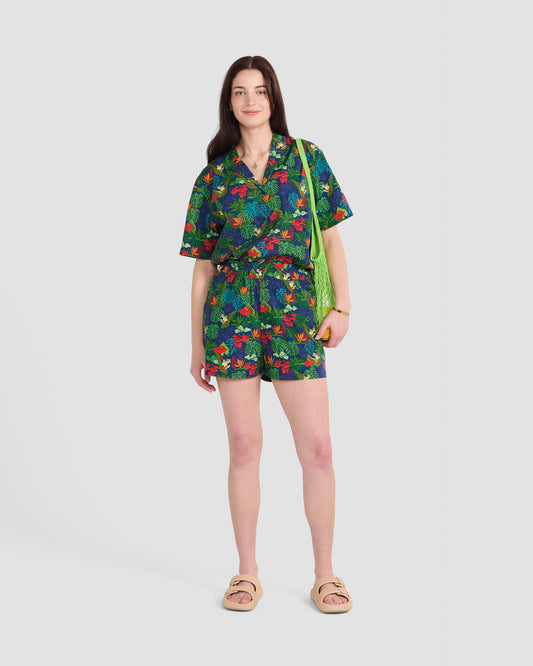 Women's Frogs Print Shorts