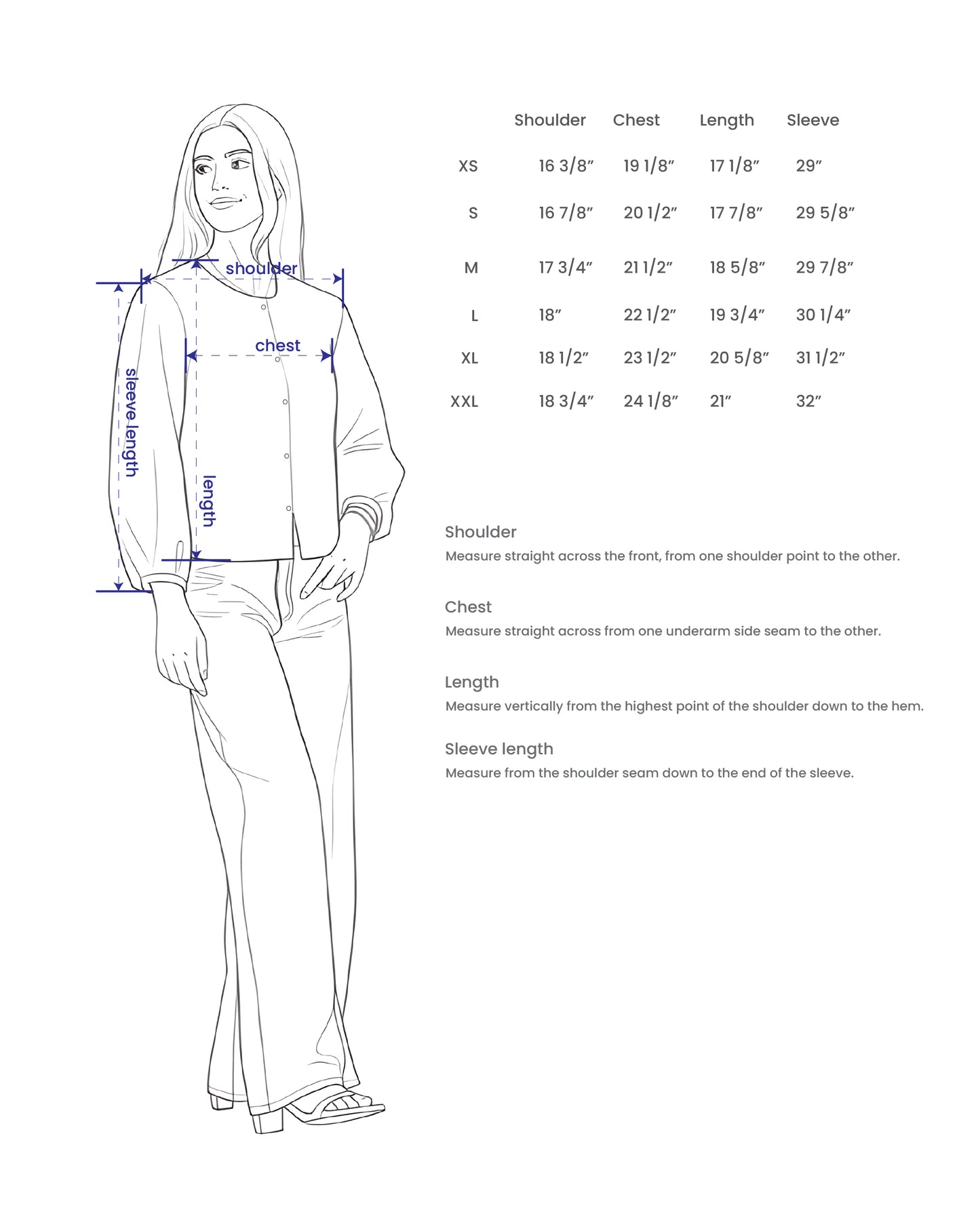 Women's Puff Sleeve Blouse With A Hand-Drawn Pomegranates Print