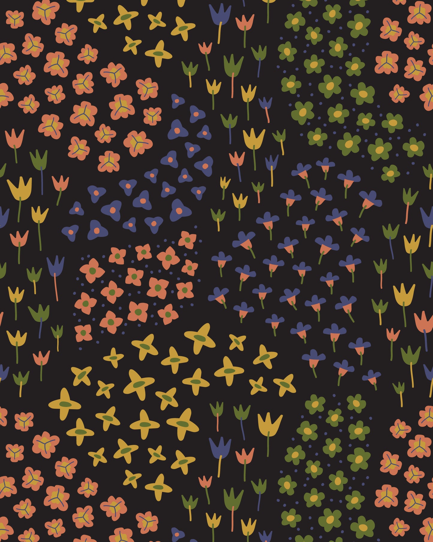 Micro Floral Field Print Shirt