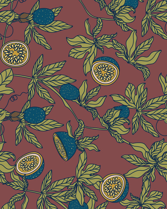 Passion Fruit Terracotta Print Tote