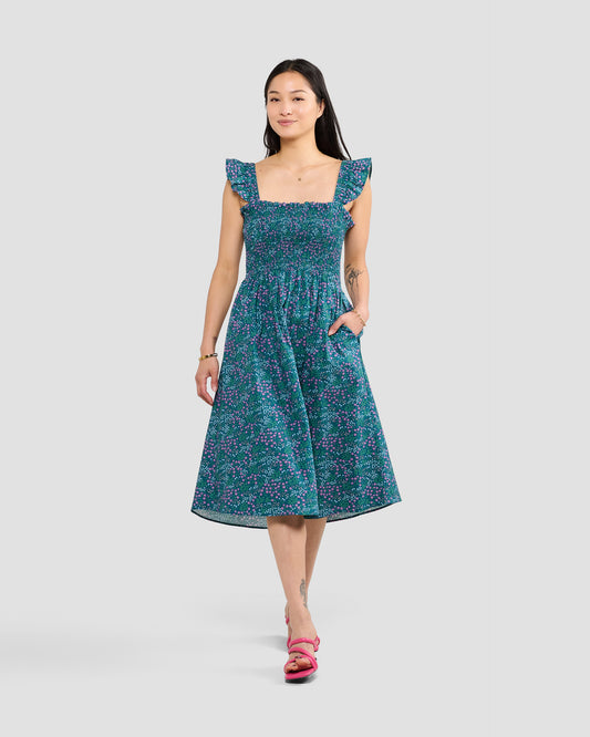 Wildflower Meadow Cotton Smock Dress
