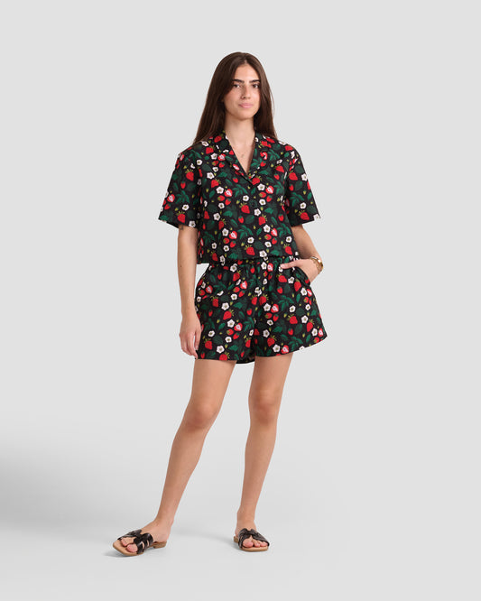 Women's Strawberry Fields Print Shorts