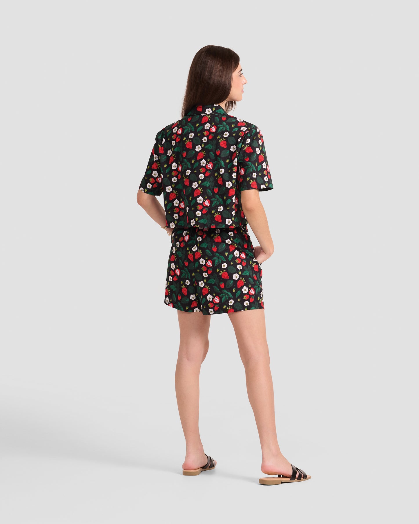 Women's Strawberry Fields Print Shorts