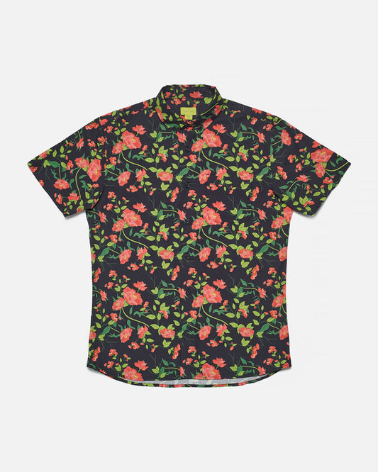 Retro Floral Print Shirt