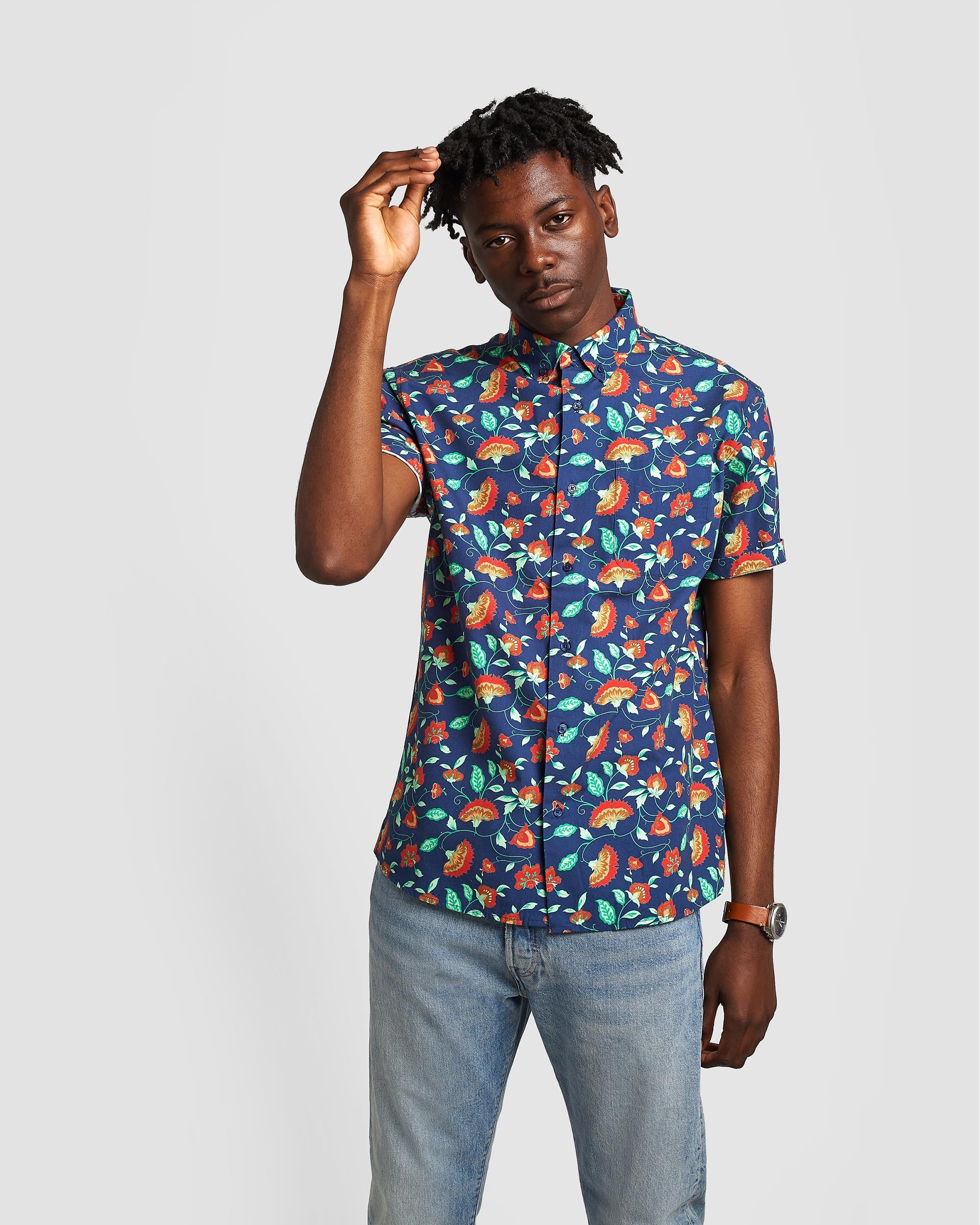 Dierentuin s nachts Staat Postcode Vintage Floral Print Shirt > Casual Shirt > Button Up Shirt – Poplin & Co  USA
