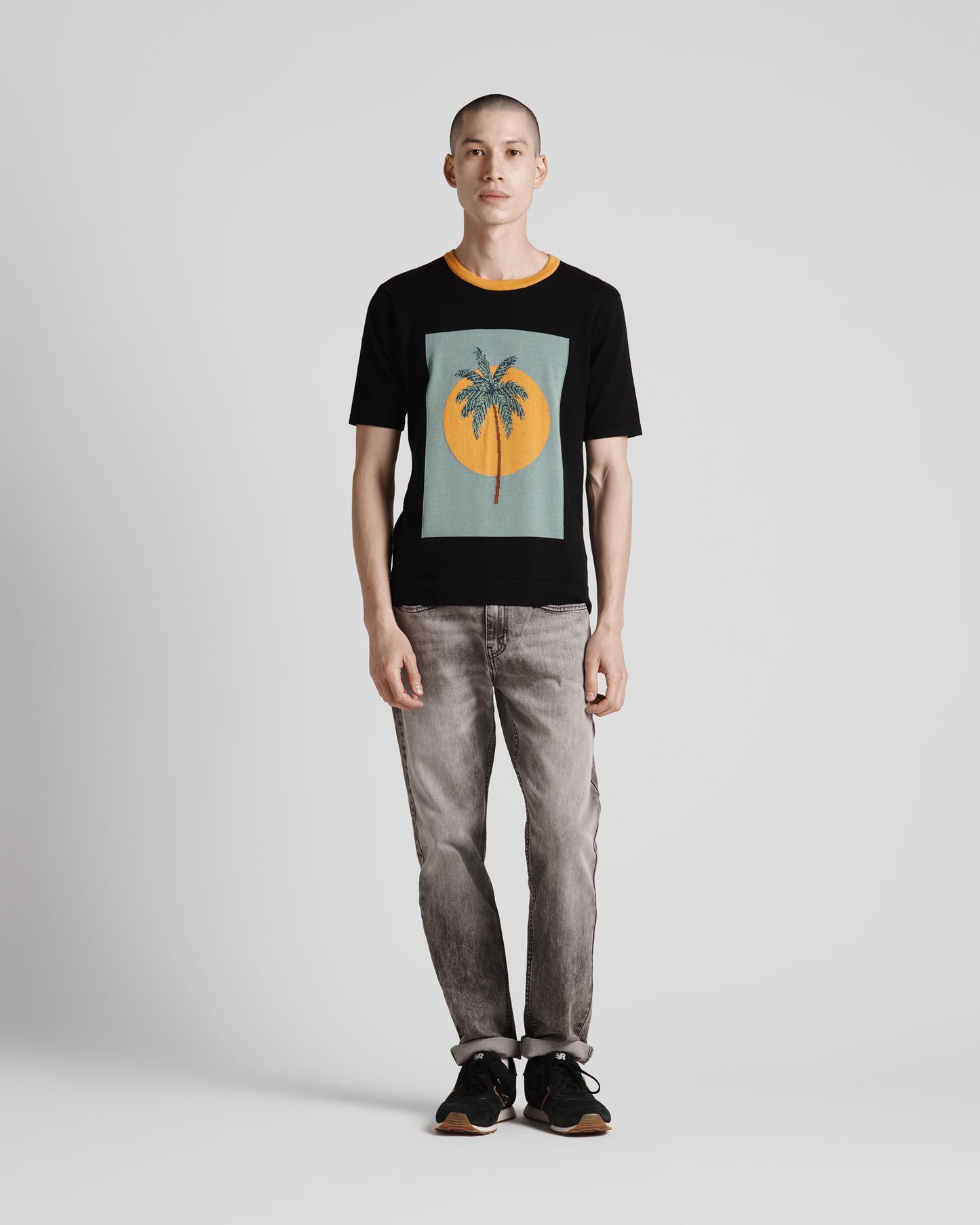 Sunset Palm Knit Tee