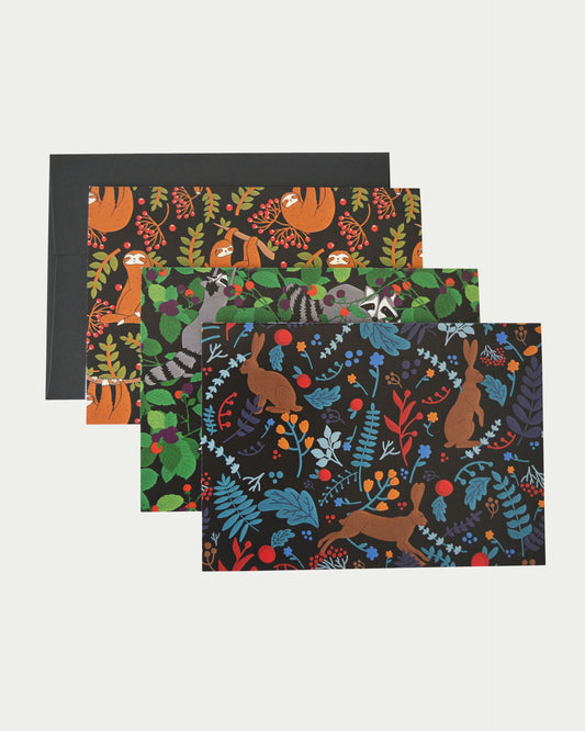 Woodland Animals Greeting Card Three Pack