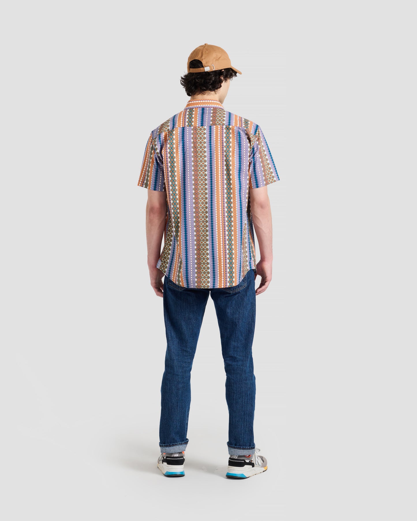 Ikat Stripe Print Shirt
