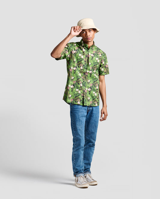 Split Coconut Print Shirt