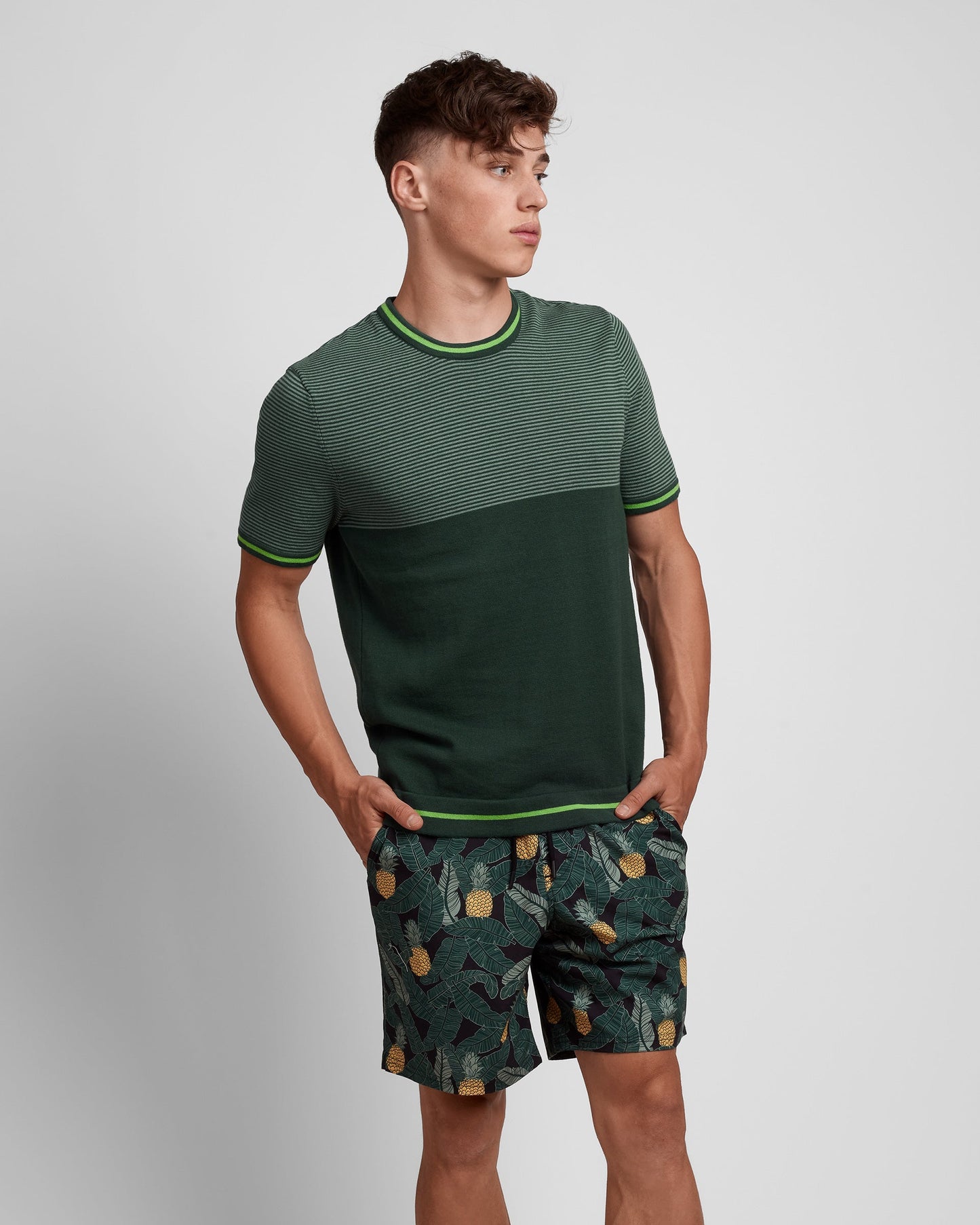 Banana Pineapple Print Shorts