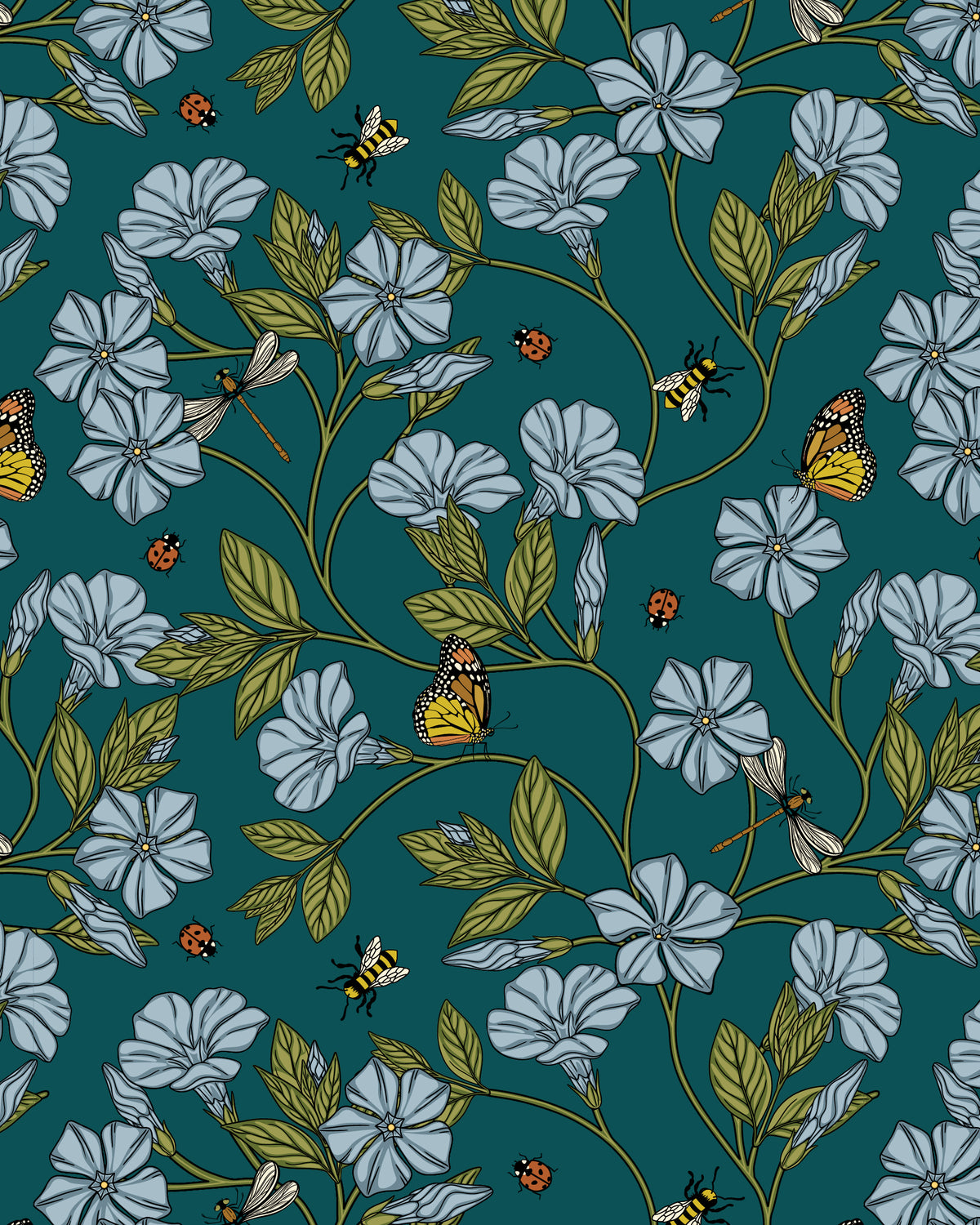 Flora In Flight Cotton Pocket Shirt Dress