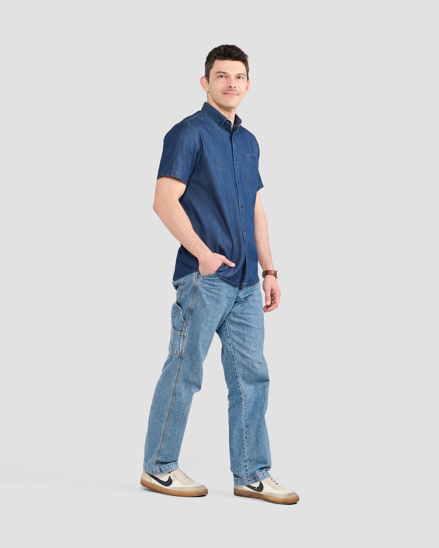 Men's Cotton Chambray Shirt