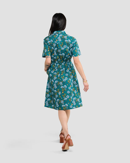 Flora In Flight Cotton Pocket Shirt Dress