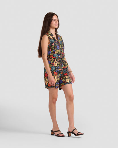 Women's Floral Gallery Print Romper