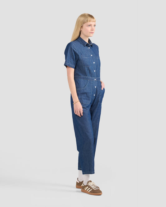 Women's Chambray Denim Jumpsuit