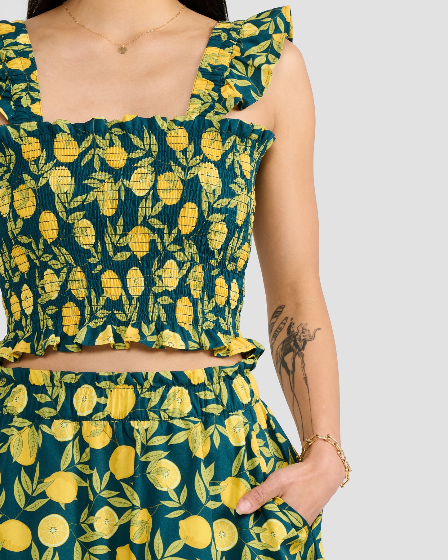 Women's Lemon Zest Midi Pocket Skirt