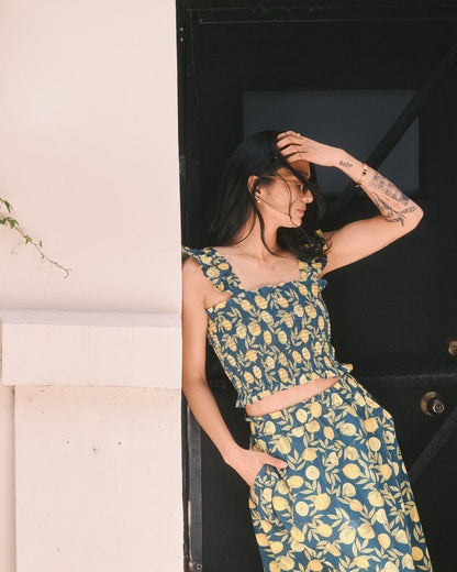 Women's Lemon Zest Midi Pocket Skirt