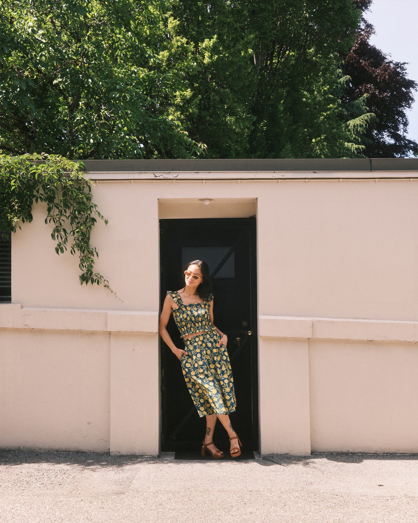 Women's Lemon Zest Midi Pocket Skirt