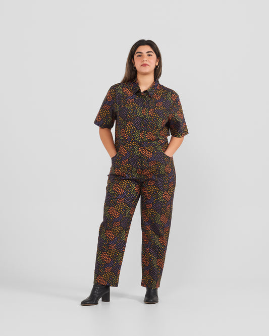 Women's Micro Floral Field Print Jumpsuit