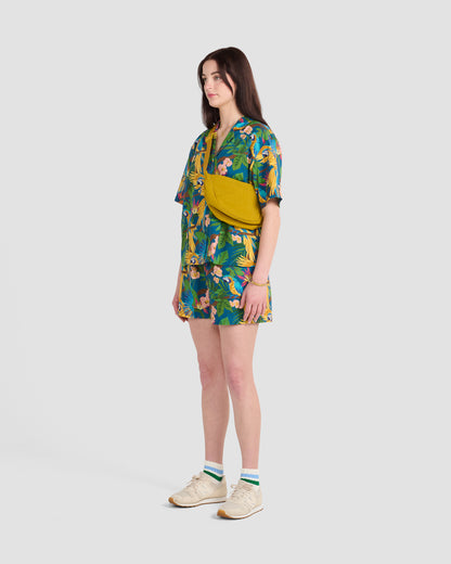 Women's Parrot Paradise Teal Shorts