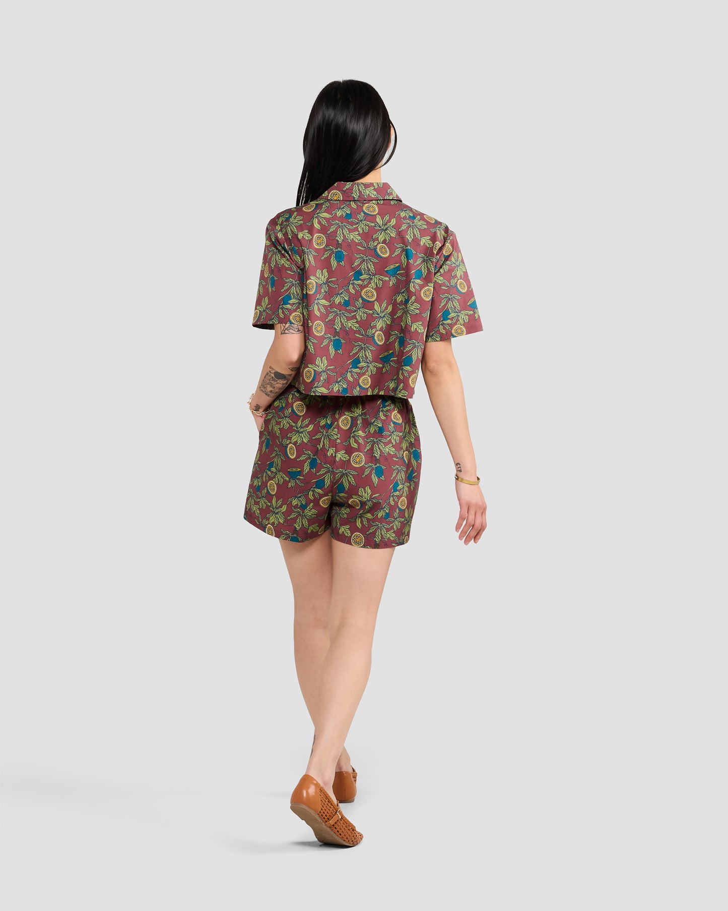 Women's Passionfruit Terracotta Print Shorts