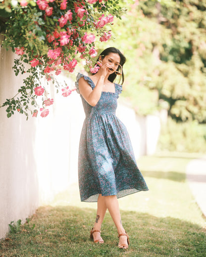 Wildflower Meadow Cotton Smock Dress