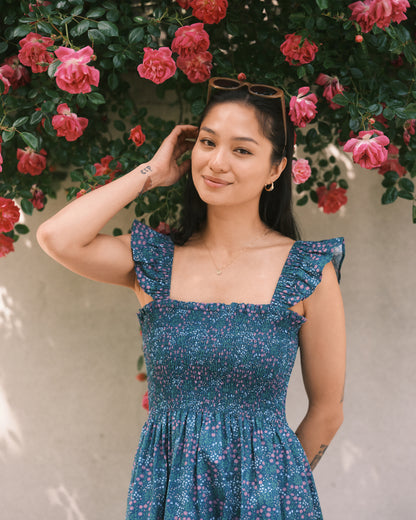 Wildflower Meadow Cotton Smock Dress