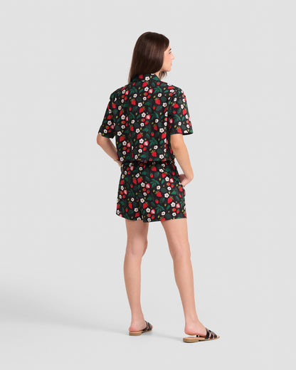 Women's Strawberry Fields Print Shorts