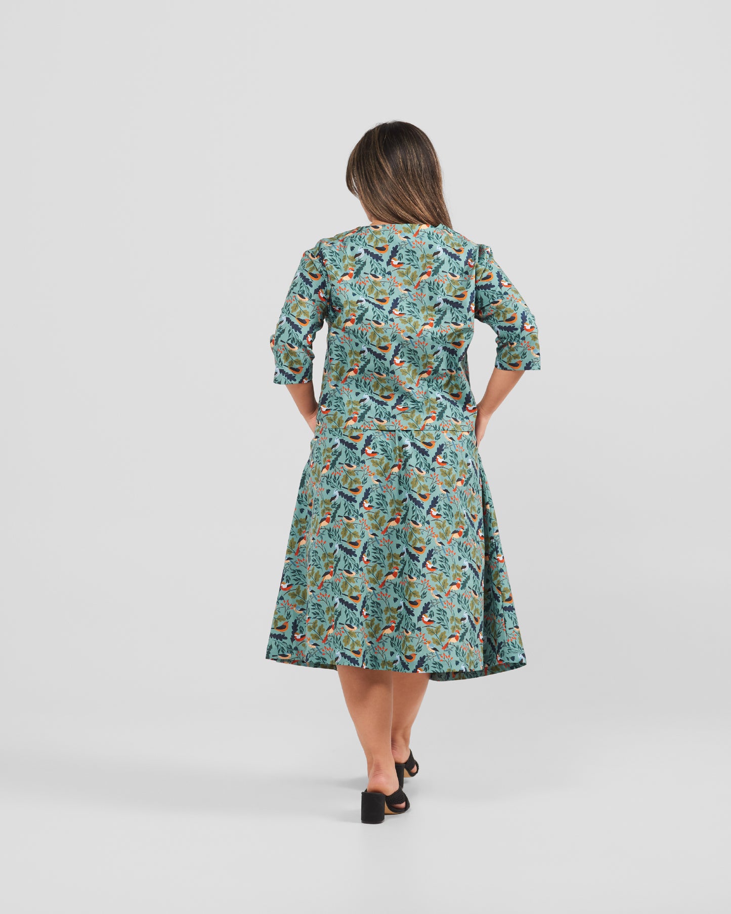 Bird Watching Blouse And Skirt Set