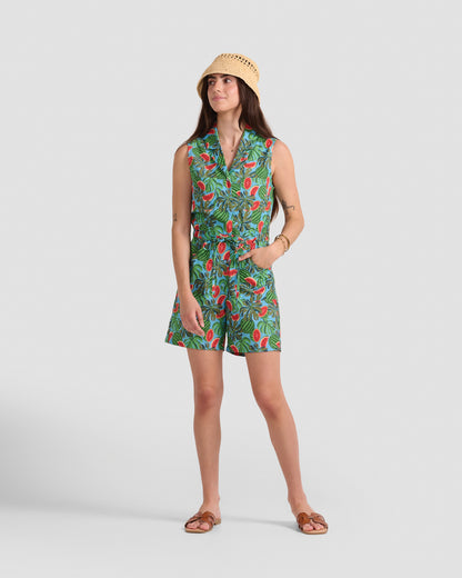 Women's Watermelon Print Romper