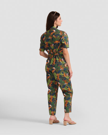 Women's Wild Tigers Print Jumpsuit