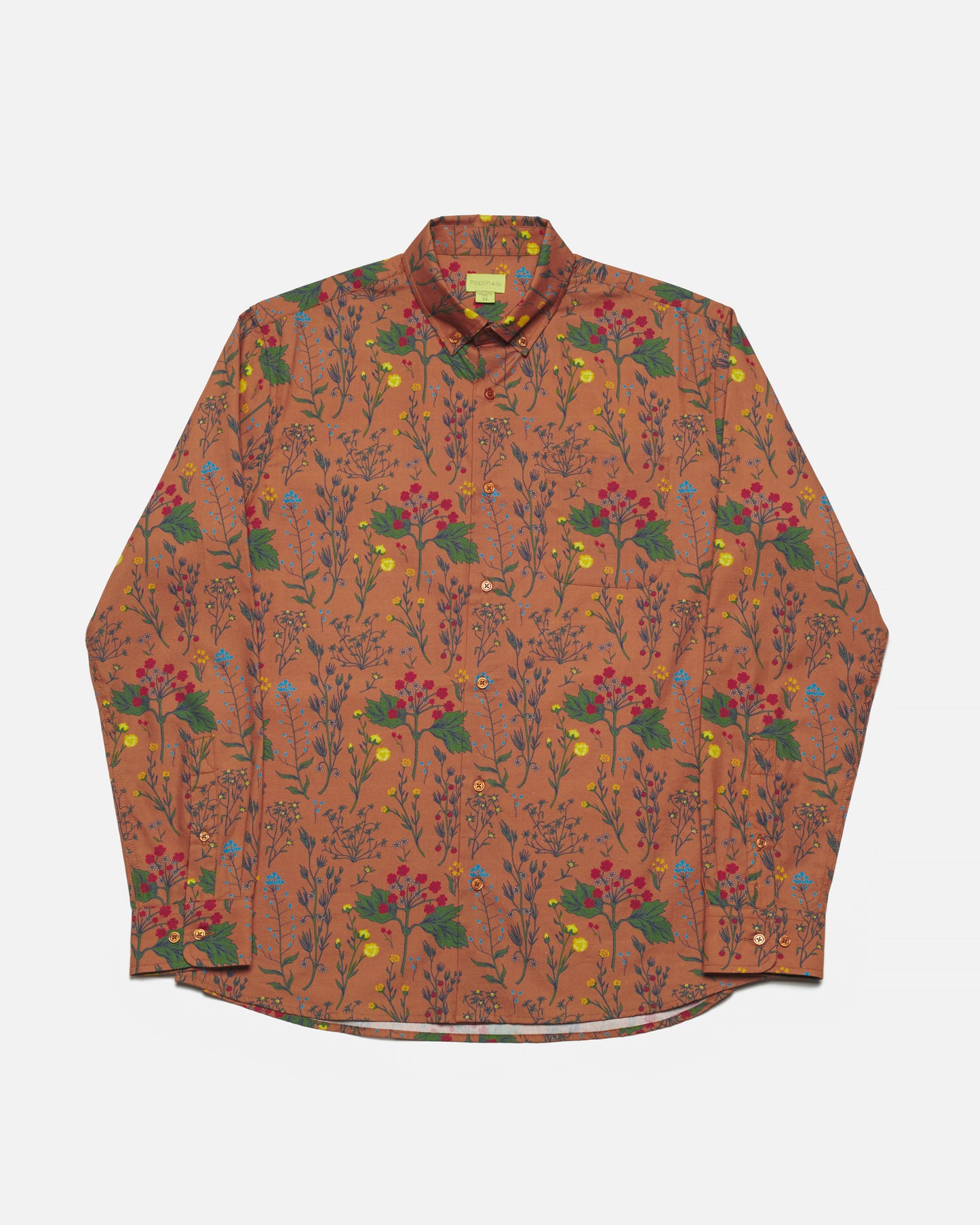 Botanic Dusk Brown Print Shirt