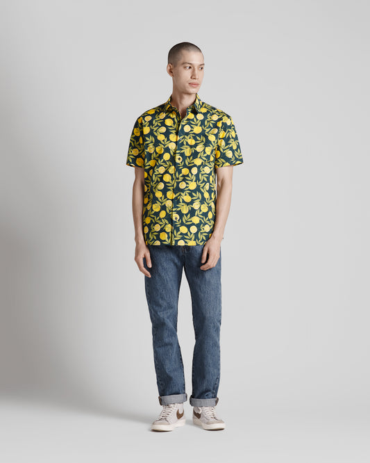 Lemons Print Shirt