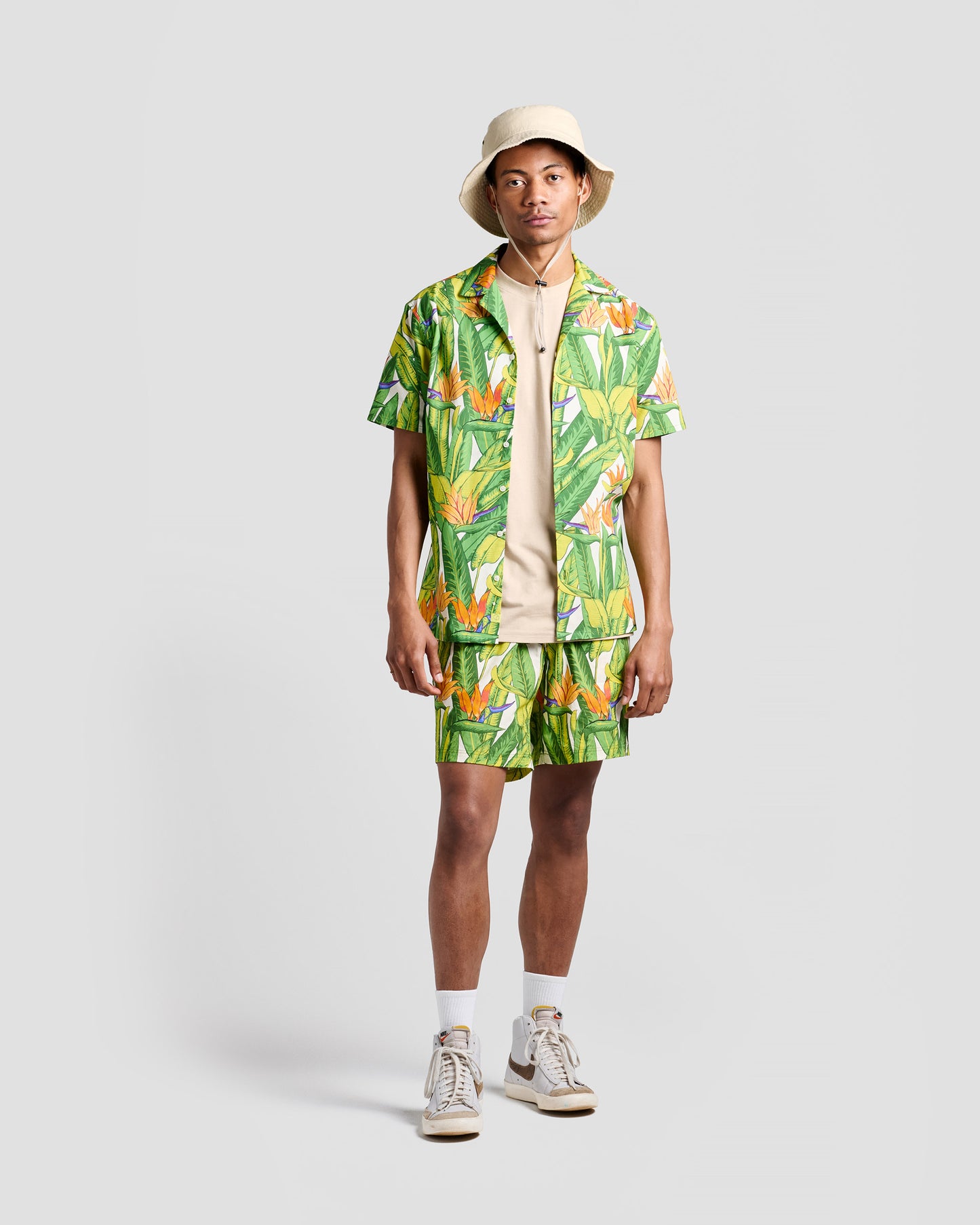 Bird Of Paradise Print Shorts