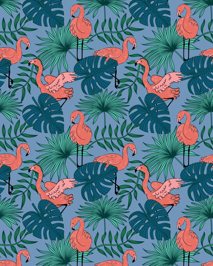 Flamingos Print Shorts