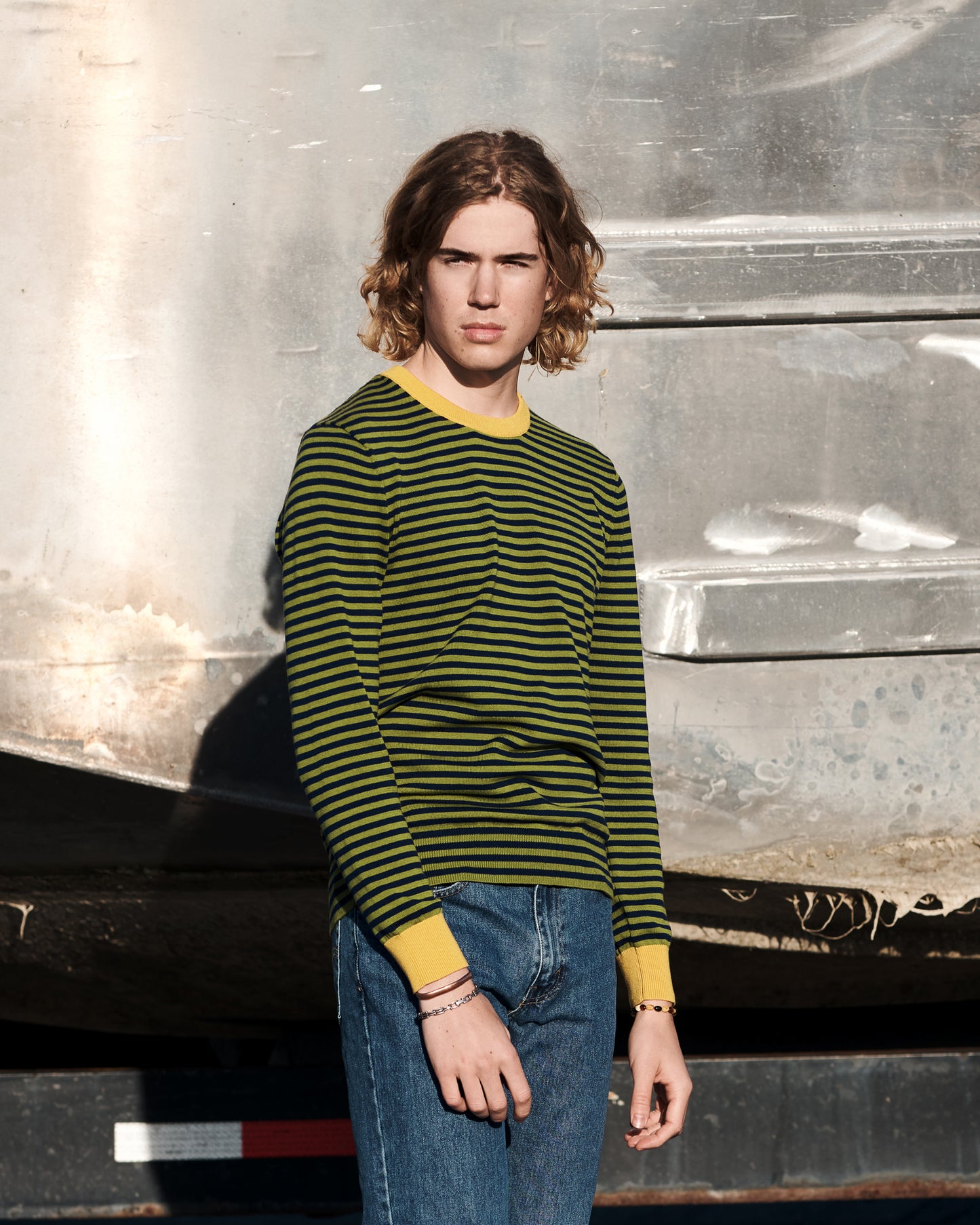Mustard Stripes Sweater