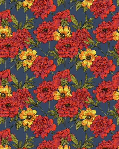 Wild Peonies Print Shirt